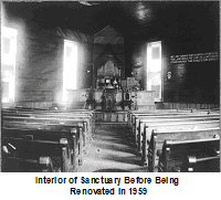 Interior of Sanctuary Before Being renovated in 1959